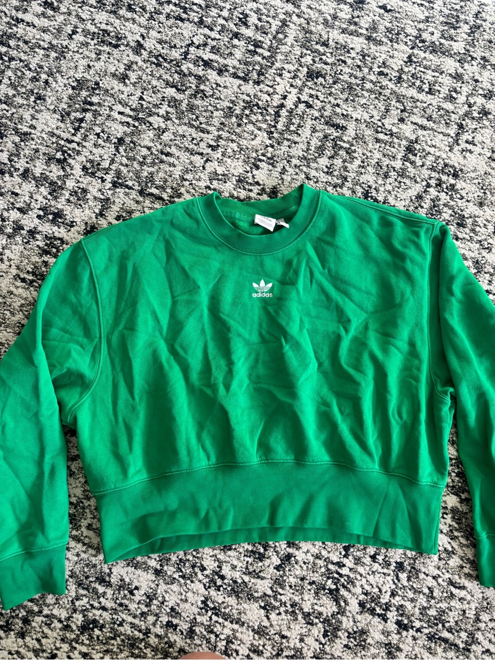adidas Emerald Green Logo Crewneck Sweatshirt